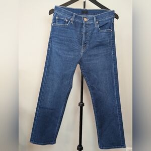 Mother Women's Size 29 The Tomcat In Snipped In The Bud Blue Jeans